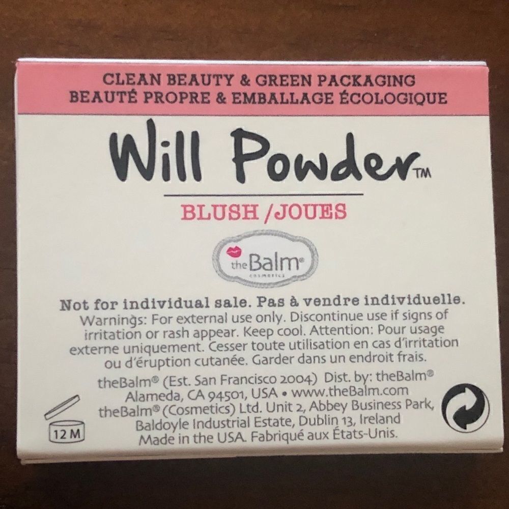 Bundle TheBalm Will Powder Blush Perseverance - Picture 12 of 13